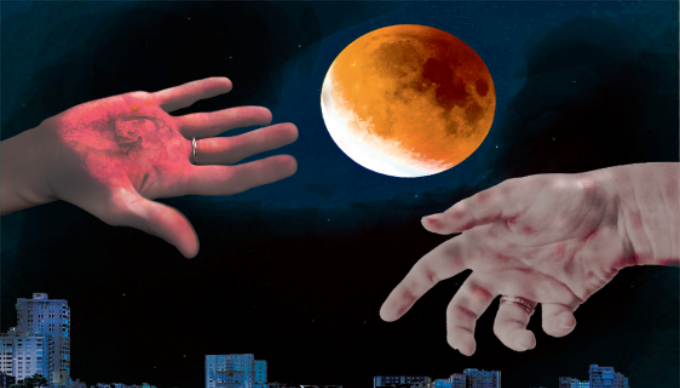 Hands + moon version
