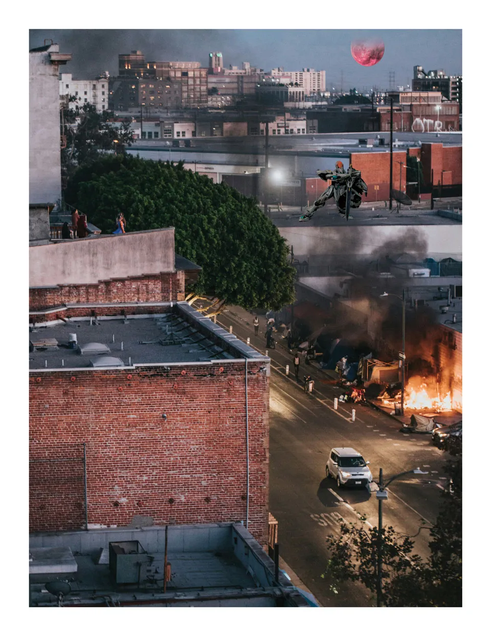 Who started the fire?